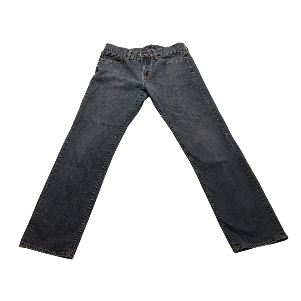 Aeropostale Straight Leg Jeans Men's 30/32 Medium Wash Blue Denim Zip Fly